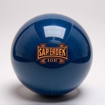 Palla da bowling personalizzata con il logo di un'azienda