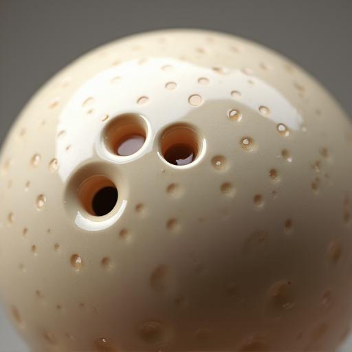 Superficie di una palla con smalto ceramico speciale anti-olio